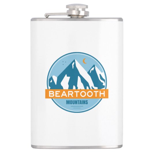 Beartooth Mountains Montana Wyoming Heupfles (Voorkant)