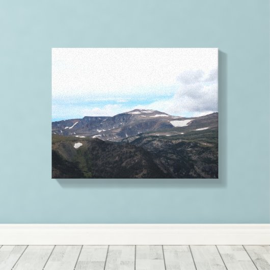 Beartooth Pass Kleur 11x14 Canvas Afdruk (Insitu (Houten vloer))