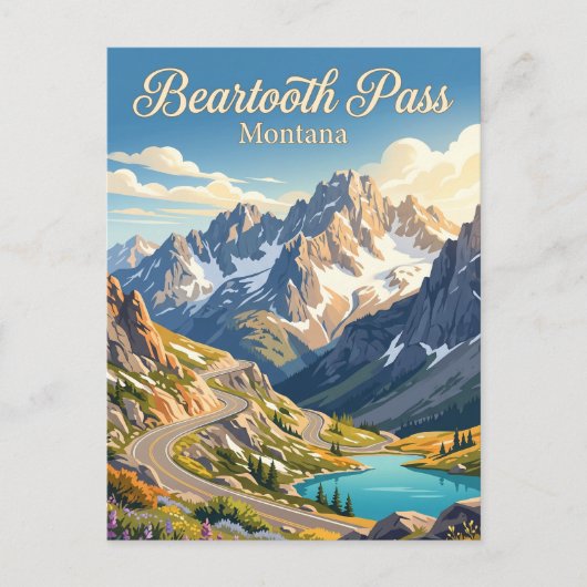 Beartooth Pass, Montana Briefkaart (Voorkant)
