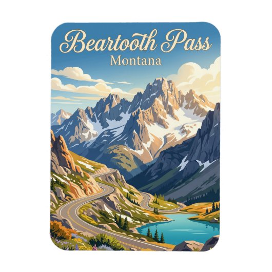 Beartooth Pass, Montana Magneet (Verticaal)