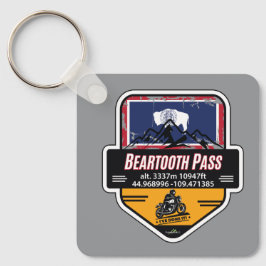 Beartooth Pass Motorcycle US 212 01 Sleutelhanger