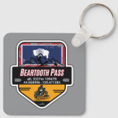 Beartooth Pass Motorcycle US 212 01 Sleutelhanger (Achterkant)