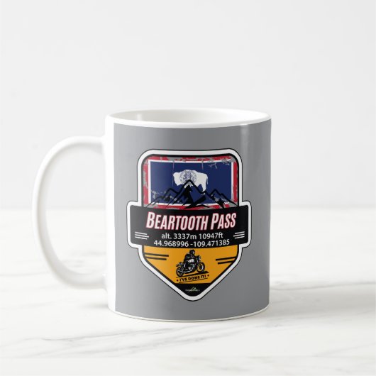 Beartooth Pass Motorfiets US 212 01 Koffiemok (Links)