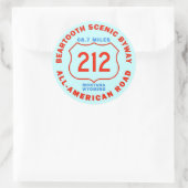 Beartooth Schilderachtig Byway All American Road Ronde Sticker (Tas)