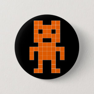 BearVader - Sinaasappel Ronde Button 5,7 Cm