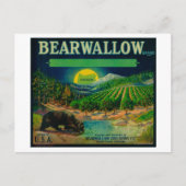 Bearwallow Apple Crate LabelHood River Briefkaart (Voorkant)