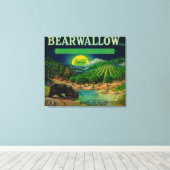 Bearwallow Apple Crate LabelHood River Canvas Afdruk (Insitu (Houten vloer))