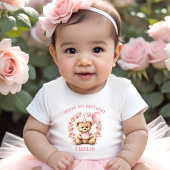 Beary 1e Verjaardag Beer Meisje Roze Baby T-shirt