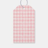 Beary 1e verjaardag beer roze ballon cadeaulabel (Achterkant)
