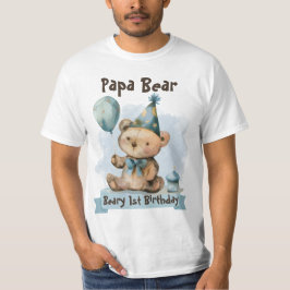 Beary 1e verjaardag - Papa Beer T-shirt