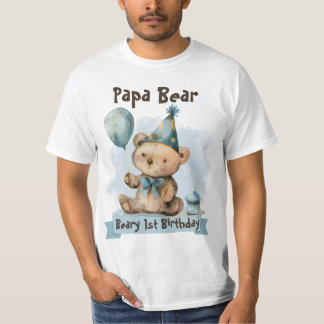 Beary 1e verjaardag - Papa Beer T-shirt