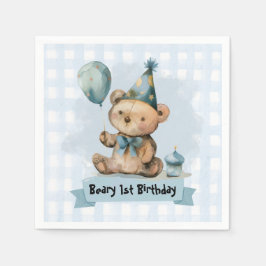Beary 1e Verjaardagsfeest Servetten