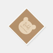 Beary 1e verjaardagsfeestje servet (Hoek)