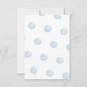 Beary 1st Birthday Beer Blue Balloon Bedankkaart (Achterkant)