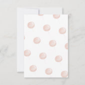 Beary 1st Birthday Beer Roze Ballon Bedankkaart (Achterkant)