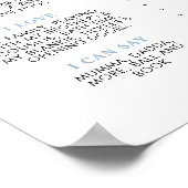 Beary 1st Birthday Milestone Blue Boy Beer Poster (Hoek)