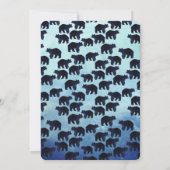 Beary Awesome 4th Birthday Invitation Kaart (Achterkant)