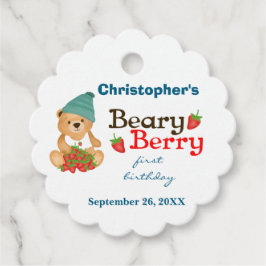 Beary Berry eerste verjaardag Schattige Kind aardb Bedankjes Labels