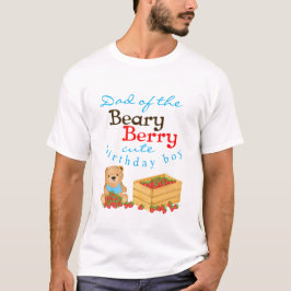 Beary Berry Schattige Cub's Aardbeien Papa Verjaar T-shirt