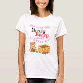 Beary Berry Sweet Cub's Aardbeien Moeder Verjaarda T-shirt (Voorkant)