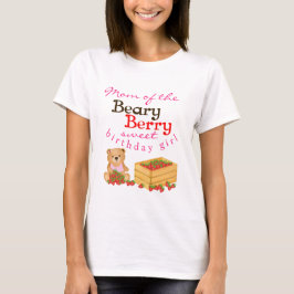 Beary Berry Sweet Cub's Aardbeien Moeder Verjaarda T-shirt