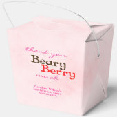 Beary Berry Sweet Pink Girly Strawberry Cub Bedankdoosjes (Achterkant)