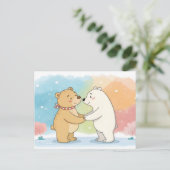 Beary Best Friends Briefkaart (Staand voorkant)