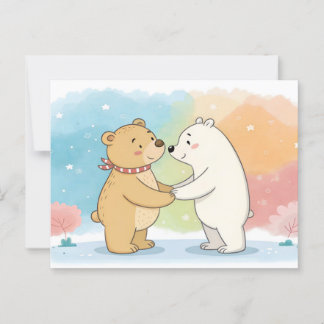 Beary Best Friends Briefkaart