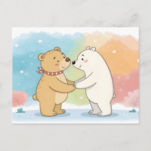 Beary Best Friends Briefkaart (Voorkant)