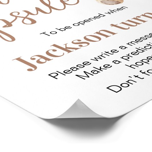 Beary Birthday Beer Balloon Time Capsule Poster (Hoek)