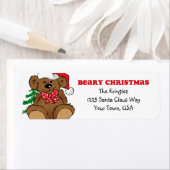 Beary Christmas Adreslabel Etiket (Insitu)