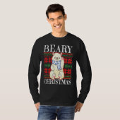 Beary Christmas Christmas Polar Bear Ugly Sweater T-shirt (Voorkant volledig)