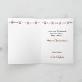 Beary Christmas Santa Hat Polar Beer Feestdagen Kaart (Binnen)