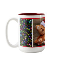 Beary Christmas (zwart met kerstverlichting)