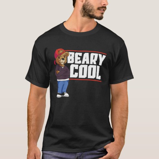 Beary Cool Bear Lover Wildlife Animal Bear 1 T-shirt (Voorkant)