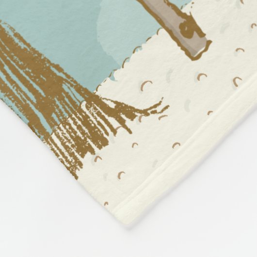 Beary Cute Fleece Deken (Hoek)