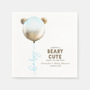 Beary Cute Teddy Bear Ballon Baby shower Servet