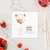 Beary Cute Teddy Bear Ballon Baby shower Servet (Insitu)