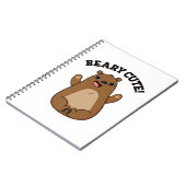 Beary Cute Teddybeer woordspeling Notitieboek (Linkerzijde)