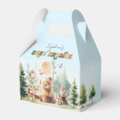 Beary Cute Woodland Baby shower Bedankdoosjes (Voorkant Zijde)