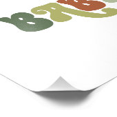 Beary Cute Woodland Baby shower Foto Afdruk (Hoek)