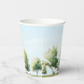 Beary Cute Woodland Baby shower Papieren Bekers (Rechts)