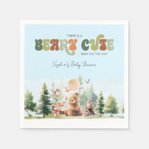 Beary Cute Woodland Baby shower Servet