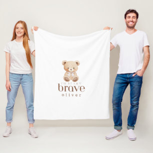 beary dappere kinderkanker zieke kinderen aangepas fleece deken