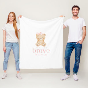 beary dappere kinderkanker zieke kinderen aangepas fleece deken