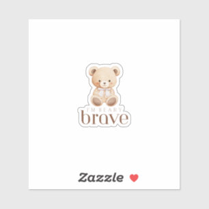 beary dappere kinderkanker zieke kinderen knuffelb sticker