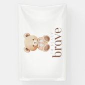 beary dappere kinderkanker zieke kinderen leuk bor spandoek (Verticaal)