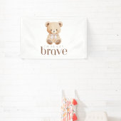 beary dappere kinderkanker zieke kinderen leuk bor spandoek (Insitu)
