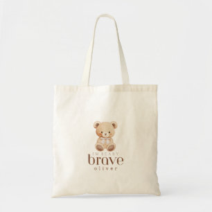 beary dappere kinderkanker zieke kinderen op maat tote bag