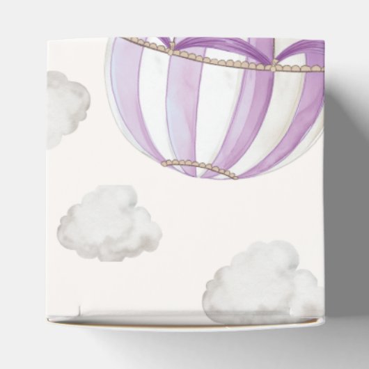 Beary eerste Teddy Bear Hete Luchtballon Verjaarda Bedankdoosjes (Bovenkant)